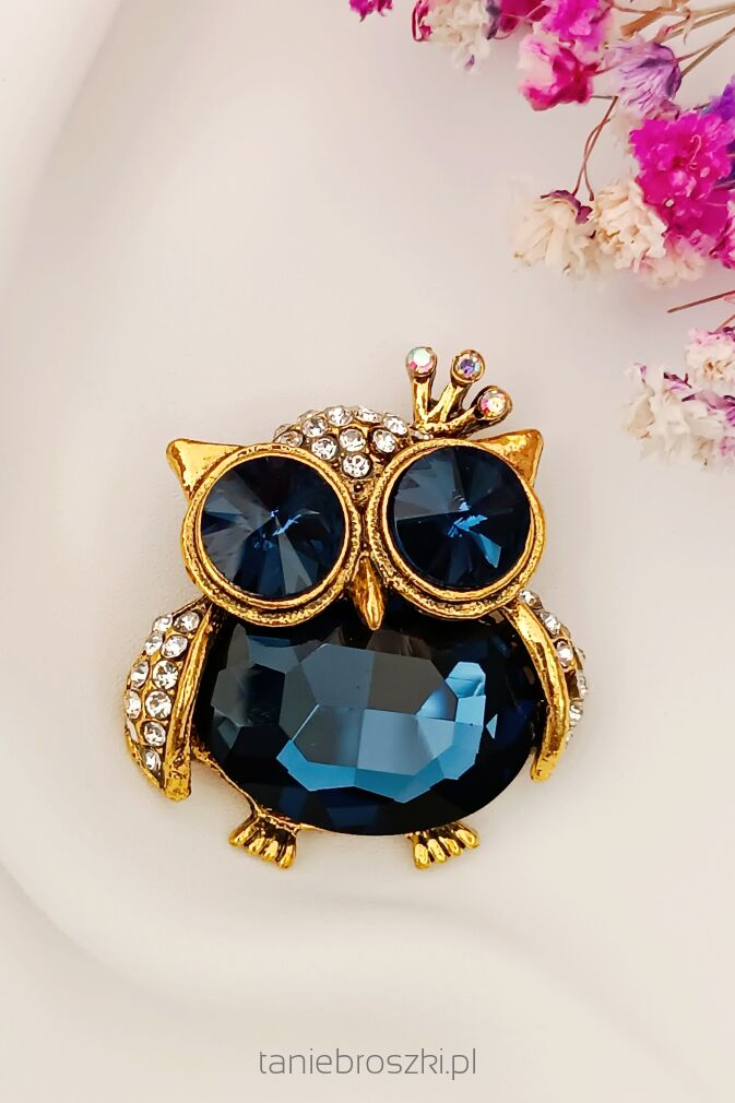 Piękna granatowa sowa