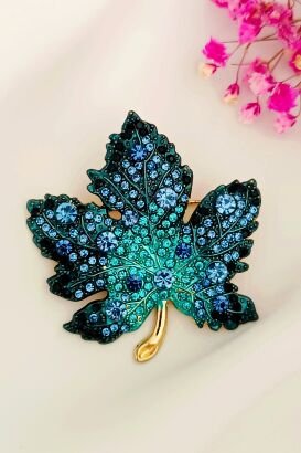 Śliczny niebieski liść