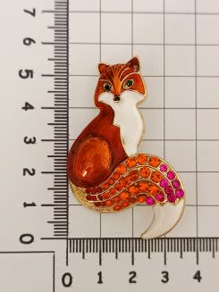 Czerwony lis z cyrkoniami - 2