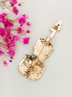 Zielone skrzypce z ręcznie robionymi strunami - 3