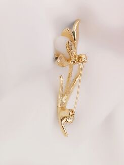 Śliczny niebieski perłowy kwiat - 4