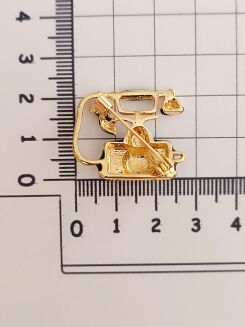 Czarno złoty retro telefon - 3