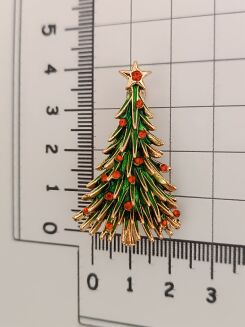 Choinka z czerwonymi cyrkoniami - 3