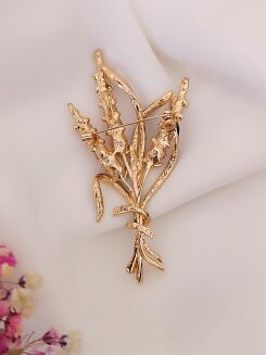 Kwiatowa broszka - bukiet w różowej kolorystyce - 2