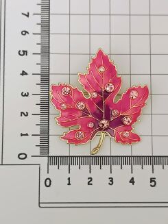 Liść w kolorze różowo fioletowym - 2