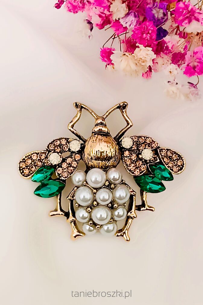 Super pszczoła z perełkami