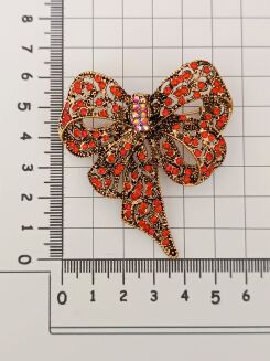 Czerwono złota kokarda - 2