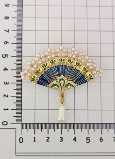 Wachlarz w niebieskiej kolorystyce - 2