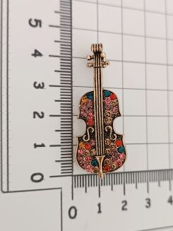 Kolorowe skrzypce z cyrkoniami - 2