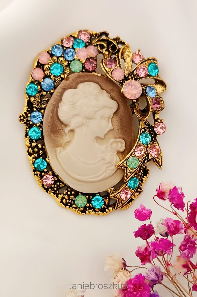 Broszka w stylu retro/vintage