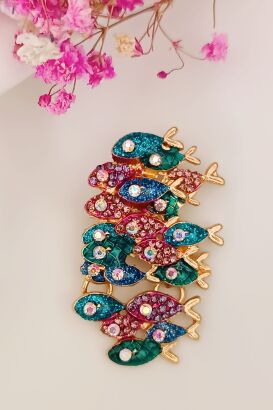 Kolorowa ławica ryb