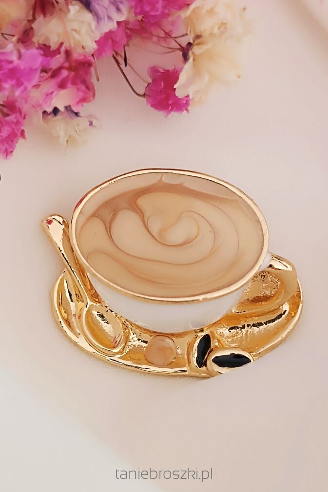 Biala filiżanka kawy