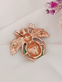 Zielona pszczoła z cyrkoniami - 2