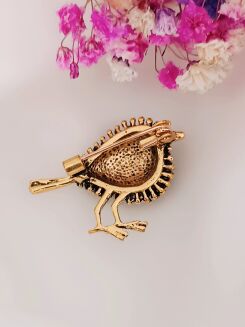 Metalowy maleńki ptaszek - 4