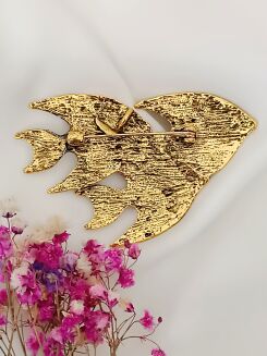 Minimalistyczny broszka płynące ryby - 4