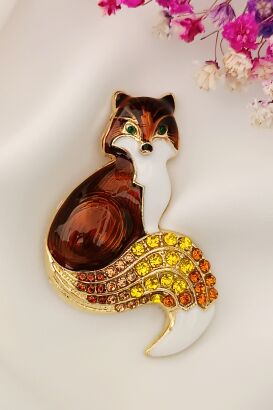 Ciemno brązowy lisek